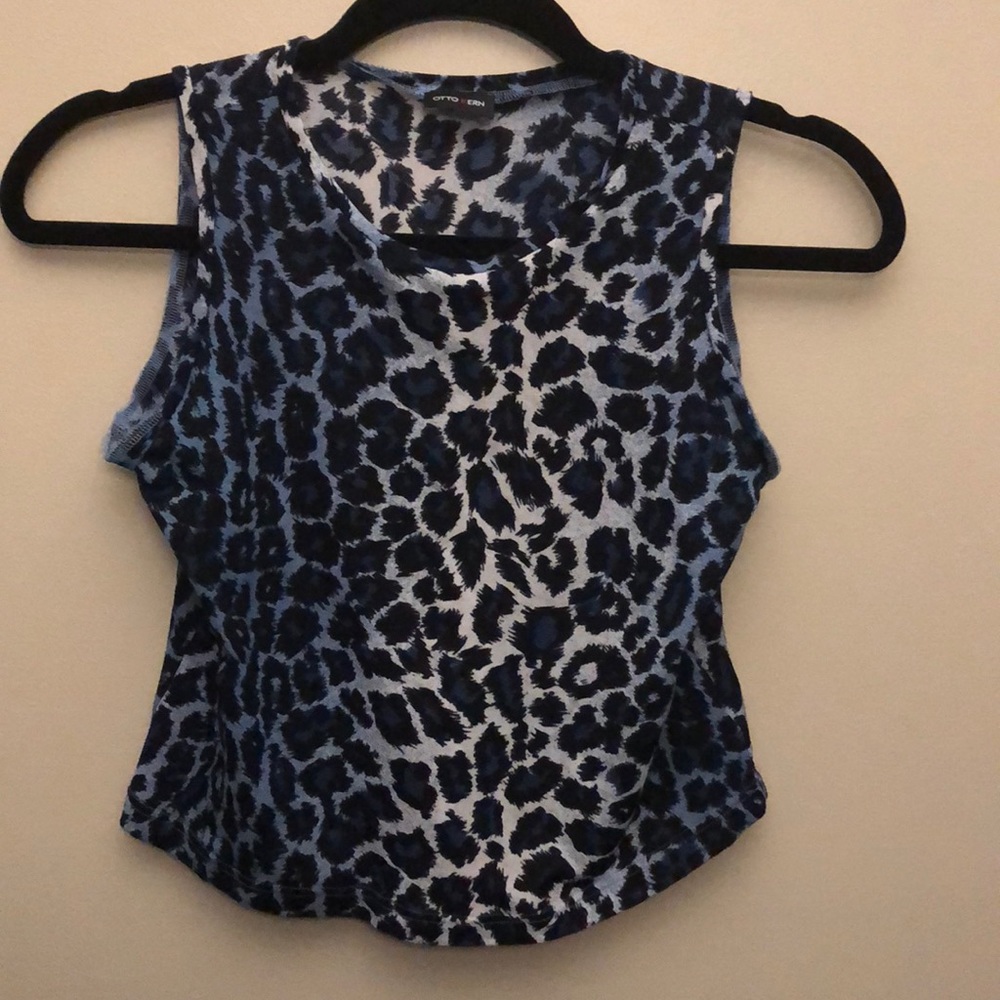 Otto Kern Leopard Print Crop Top